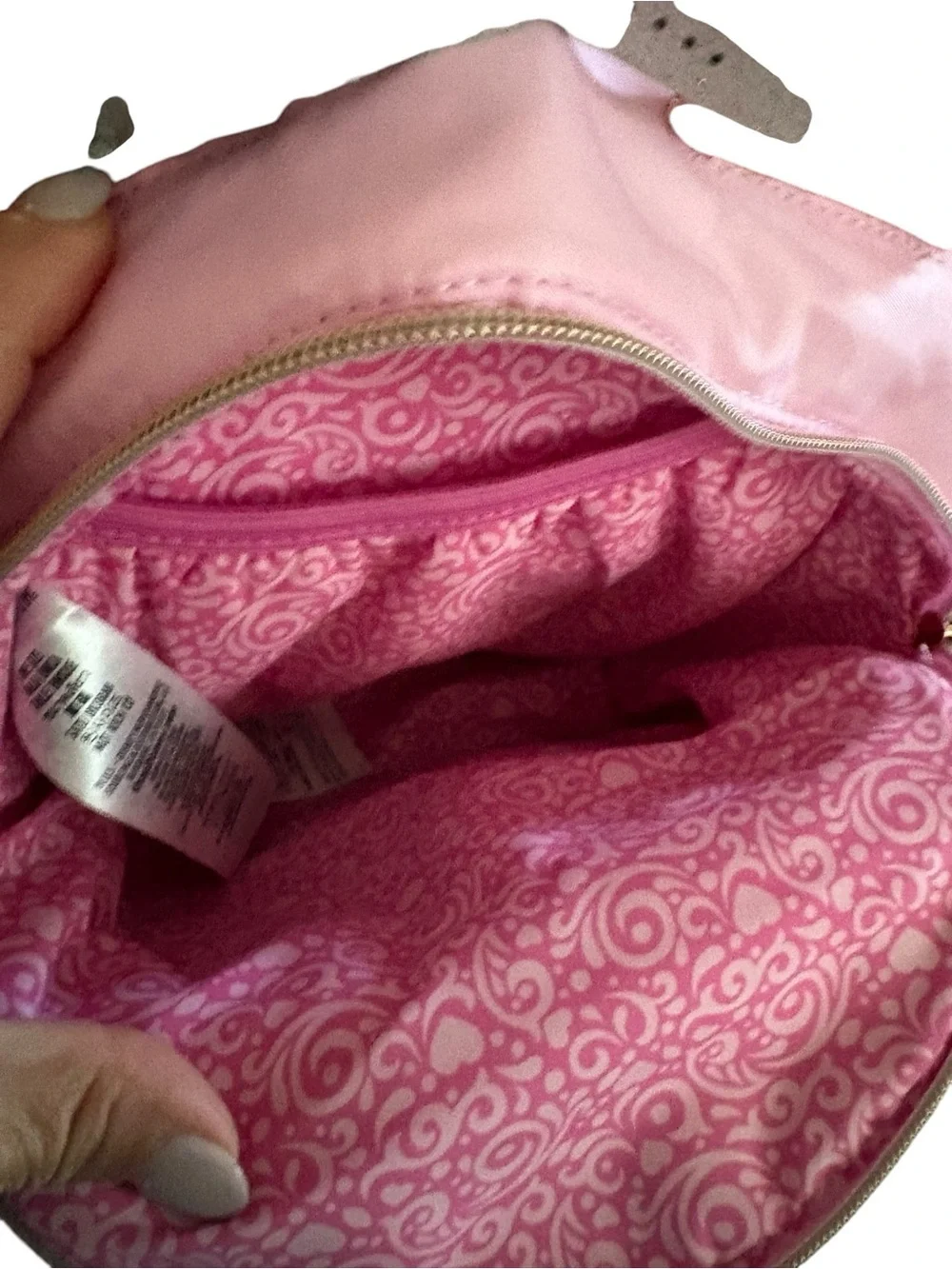 Disney Cruise Line Bibbidi Bobbidi Boutique Pink Sequin Mini Backpack *RARE**